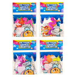 Цена за 3 шт. Растущие игрушки «Змейки», с гидрогелем, растёт в воде, МИКС