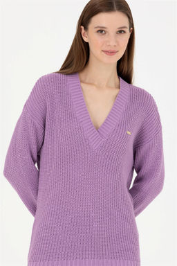 Женский сиреневый свитер - U.s. polo assn фото 3