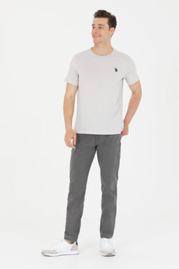 Erkek Gri Bisiklet Yaka Ti__rt