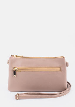 Миниатюрная женская сумка через плечо в бежевом цвете L-Craft  фото 7