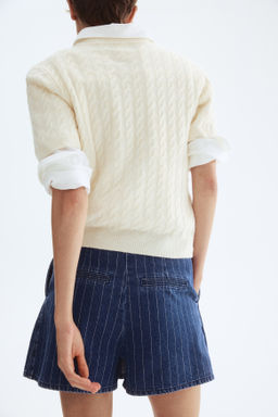 Falda pantal?n tableada en denim - H&m фото 6