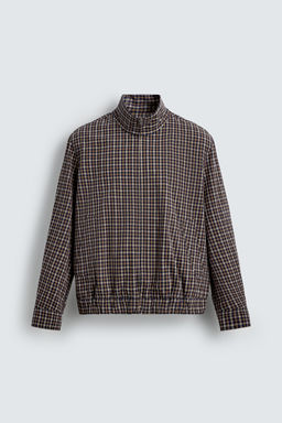 CHECKED BOMBER JACKET - Zara фото 15