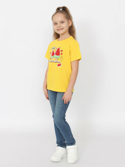 CRB wear/ HSKG 63842-30 Футболка для девочки,желтый/Ex.Cherubino  фото 3