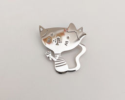 Брошь Котик