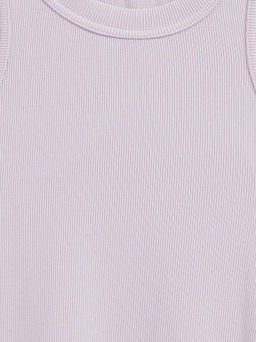 CONTE Базовый топ из вискозы в рубчик без рукавов LD 2846 lavender - Conte elegant фото 9
