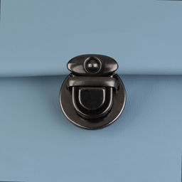 Цена за 5 шт. Застёжка для сумки, 2,5 2,5 см, цвет чёрный никель - Арт узор фото 4
