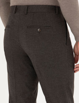 Kahverengi Slim Fit Kuma_ Pantolon
