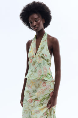 Top halter de viscosa - H&m фото 3