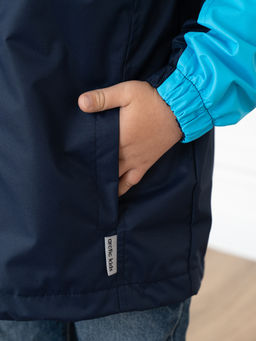 Ветровка детская синяя/бирюза 20-019/1 (110-116, 60)