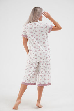 Пижама женская из кулирки Ворожея сердечко кофейное - Амадэль фото 11