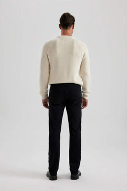 Длинные атласные брюки прямого кроя стандартного кроя - Defacto фото 5