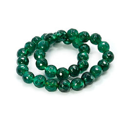 Браслет из камня с огранкой Изумрудная Хризоколла привлекает денежные потоки 6мм