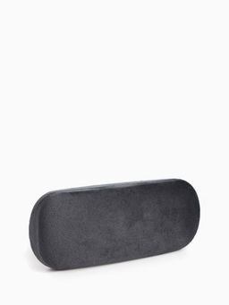 Футляр для очков на хлопушке, однотонный, размер 16×6×2 см, серый