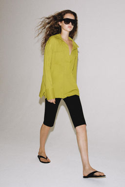 CAMISETA POLO BOLSILLOS / Verde manzana