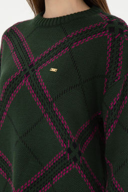 Женский темно-зеленый свитер с круглым вырезом Неожиданная скидка в корзине - U.s. polo assn фото 7