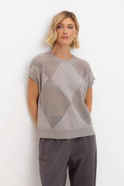 ЕВ 30193/светло-серый джемпер жен