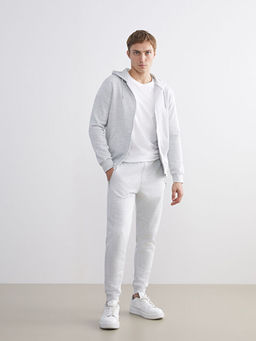 Kap??onlu Uzun Kollu Erkek Fermuarl? Sweatshirt