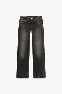 TRF LOW-RISE WIDE-LEG JEANS - Zara фото 5
