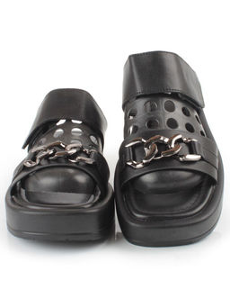 08-PEAG16-2 BLACK Босоножки женские (натуральная кожа) - Фабричный китай фото 9