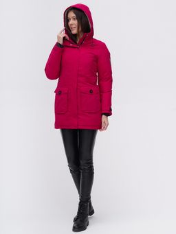 Парка MTFORCE бордового цвета 2074Bo  фото 9