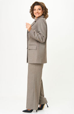 Костюм БелЭльСтиль 848/601 елочка коричневая  фото 6