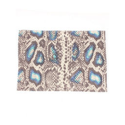 Обложка для паспорта Croco-П-405 (5 кред карт) натуральная кожа серый/синий питон/голубой св флотер (506/20) 265339