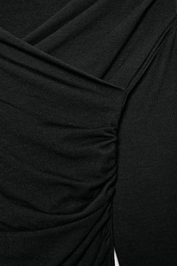 DRAPED SURPLICE NECKLINE TOP - Zara фото 14