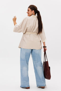 Жакет ANELLI 1342 сливочный нюд  фото 4