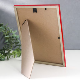 Фоторамка для фото 15×21 см «Радуга», пластик, красный, (стекло)