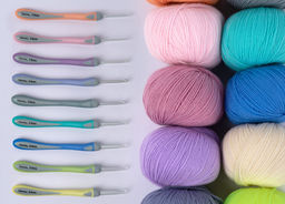 Для вязания Gamma RHT крючок с прорезин. ручкой алюминий d 6.0 мм 14.5 см в блистере c покрытием  фото 7