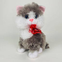 Мягкая игрушка Кошка с бантиком 35 см