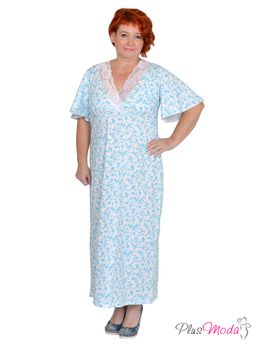Ночная сорочка Модель №1153 размеры 44-84 - Plusmoda фото 2