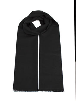 PLATKI шарф M-008-черный 50%вискоза-50%полиэстер