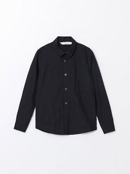 Basic Uzun Kollu Erkek ?ocuk G?mlek