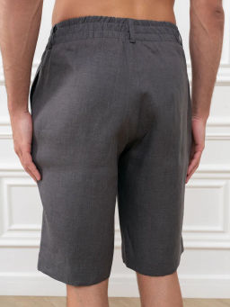 Шорты мужские Лен Графит - Modamica фото 9