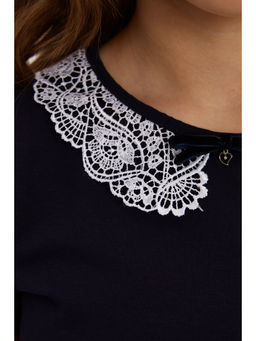 Блузка темно-синий 181230510б - Nota bene фото 9