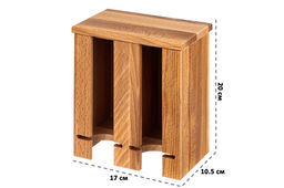 Подставка для чайных пакетиков 17*10,5*20 см со съемной крышкой (вертикальная)