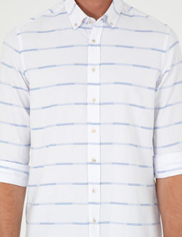 Mavi Slim Fit Uzun Kollu G_mlek