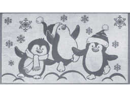 Полотенце махровое 6с103.412ж1 Пингвины(графит5) 50х90см