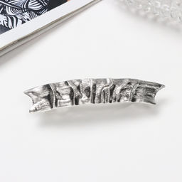 Заколка - автомат для волос «Софи», жатка, 9 см, серебро