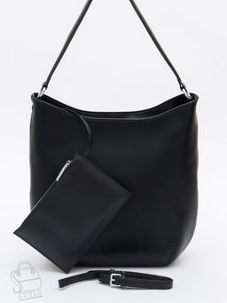 Сумка женская кожаная 1020M black Polina&Eiterou