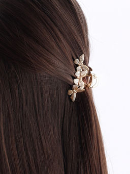 Цена за 6 шт. Крабик для волос «Эмма», 5.5 см, золото