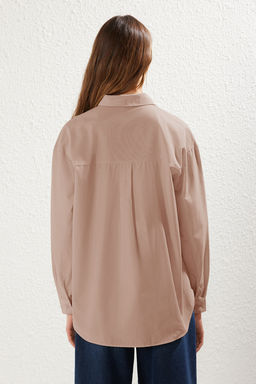 Vizon Loose Fit Pamuklu Dokuma Gomlek TWOAW20GO0107