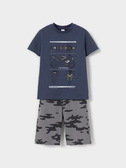 К 1528/грозовая туча,пиксельный камуфляж пижама для мал