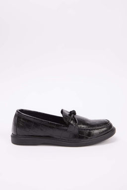 Siyah Fiyonklu Kad?n Loafer Ayakkab? TAKSS26LA00004 - Trendyolmilla фото 6