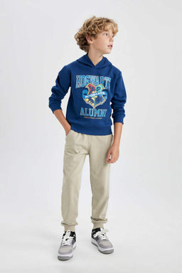 Толстая толстовка с капюшоном в стиле Гарри Поттера для мальчика - Defacto фото 2