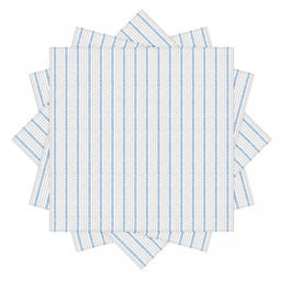 Набор салфеток сервировочных 4шт "Марина Дор" полоса, р-р 42х42см, рогожка, хлопок "Премиум" 186г/м2, упаковка классическая 28х41см, "Домашняя мода" (Россия)