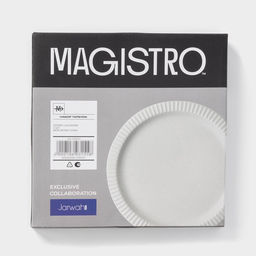 Тарелки Magistro Jarwah Lausanne, d=25 см, обеденные, набор 2 шт., фарфор, белые  фото 6