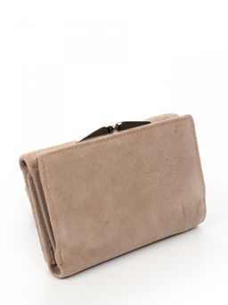 LACCOMA кошелек LA-2072-З-серо-бежевый натуральная замша