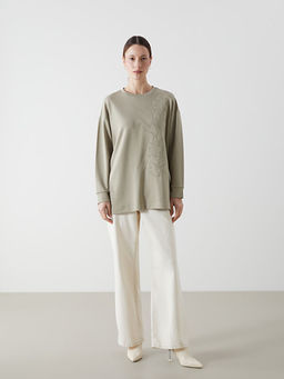 Bisiklet Yaka Nak??l? Kad?n Tunik